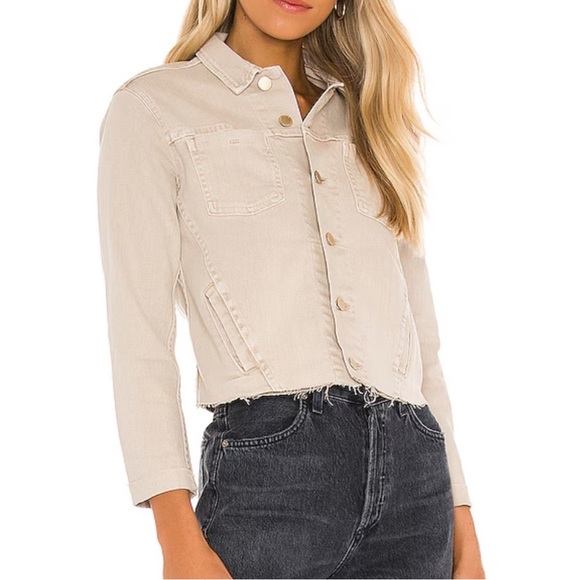 L’Agence Janelle bisque denim jacket - Picture 2 of 6